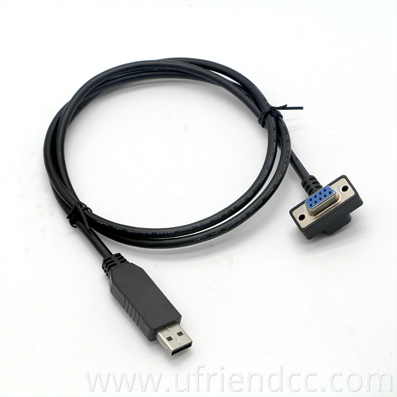 RS232 DB9 Female to USB 2.0 A Female Serial Cable Adapter Converter 8